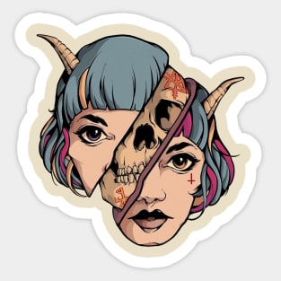 satan girl Sticker